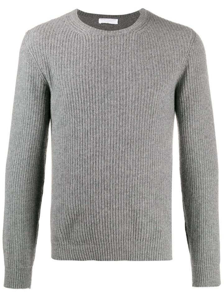 Majestic Filatures Long-sleeve Fitted Sweater - Grey
