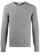 Majestic Filatures Long-sleeve Fitted Sweater - Grey