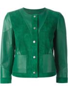 Salvatore Ferragamo Panelled Lambskin Jacket