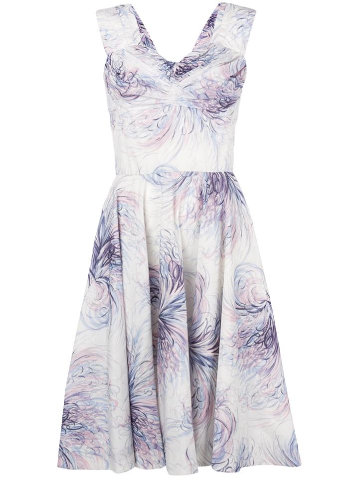 William Vintage Floral Tea Dress - White