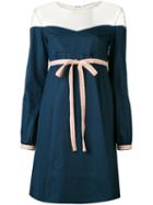 Miahatami - Off Shoulder Dress - Women - Cotton - 44, Blue, Cotton