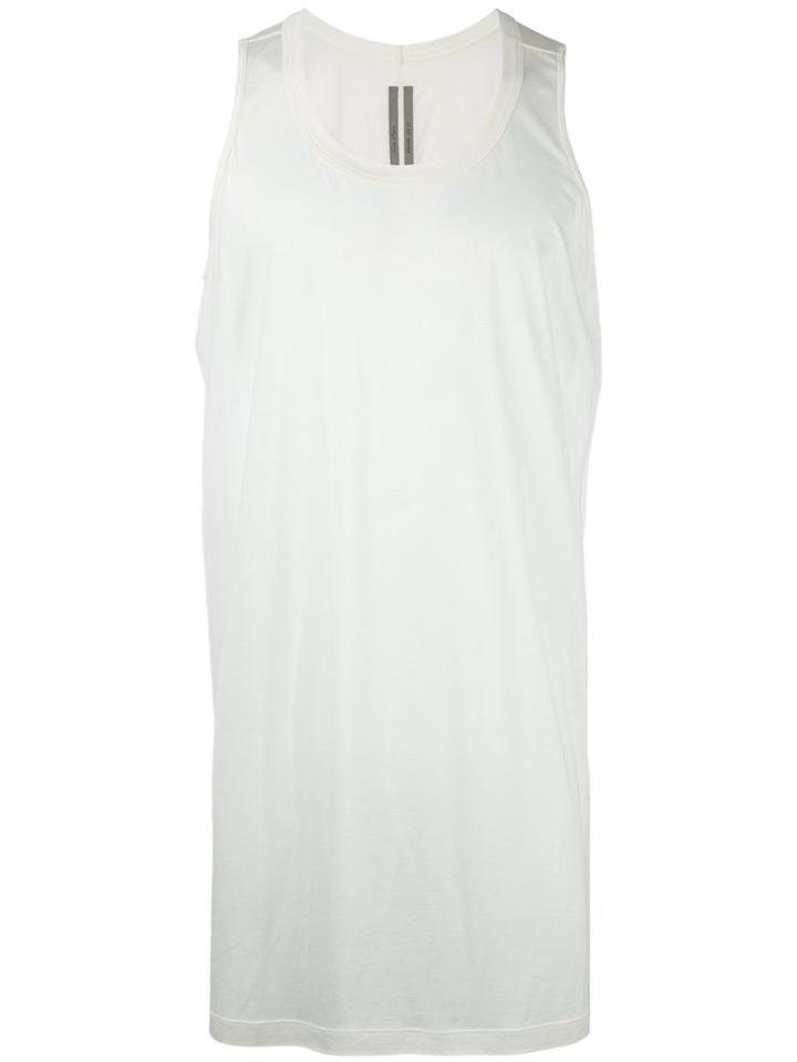 Rick Owens Cyclops Tank Top, Men's, Size: Small, White, Silk