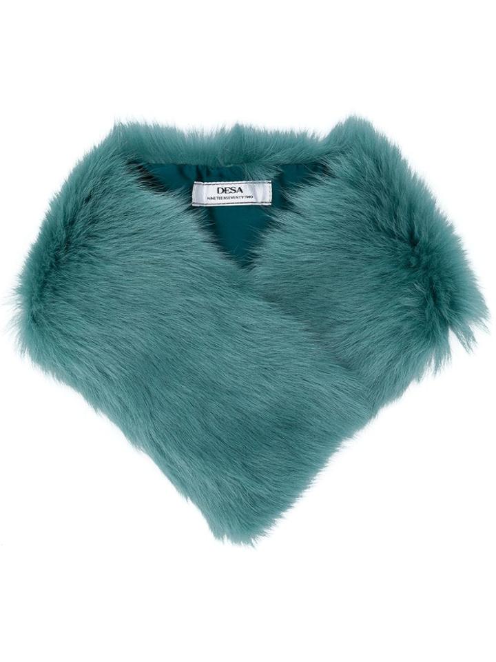 Desa 1972 Fur Stole - Green