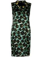 Luisa Cerano - Rose (pink) Printed Shift Dress - Women - Silk/polyester/modal - 42, Silk/polyester/modal