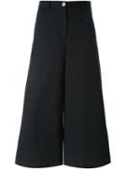 Dolce & Gabbana Wide Leg Culottes, Women's, Size: 38, Black, Cotton/spandex/elastane
