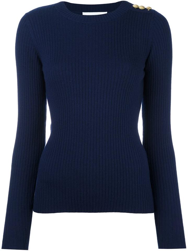 Ash 'good Navy' Pullover, Women's, Size: Medium, Blue, Nylon/modal/cashmere/wool