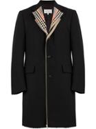 Maison Margiela Single Breasted Layered Coat - Black
