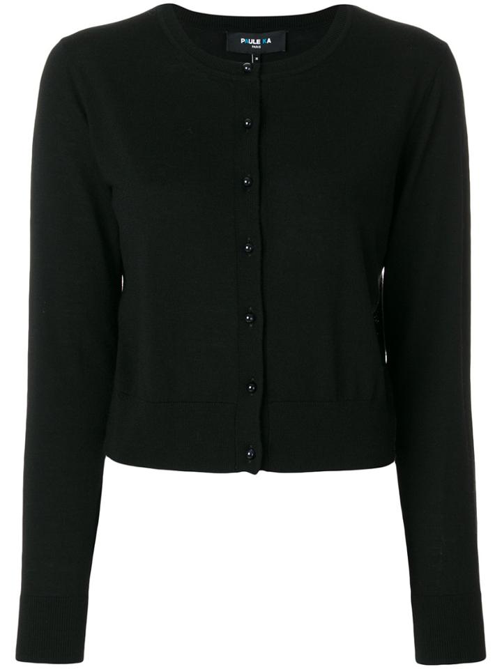 Paule Ka Cropped Cardigan - Black
