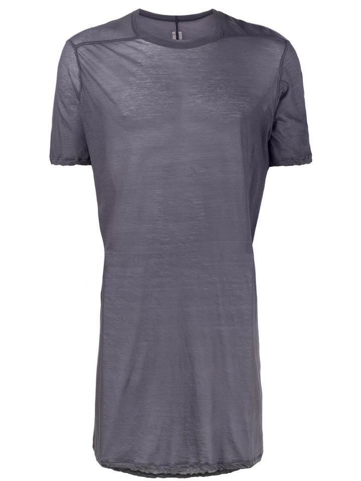 Rick Owens - Long T-shirt - Men - Cotton - M, Pink/purple, Cotton