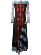 Peter Pilotto Lace Patchwork Dress, Women's, Size: Medium, Black, Viscose/polyester/polyamide/spandex/elastane