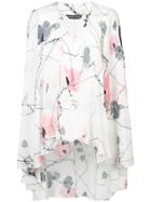 Thomas Wylde V-neck Floral Print Blouse - White