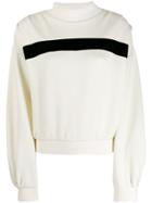 Just Cavalli Contrast Stripe Sweater - White