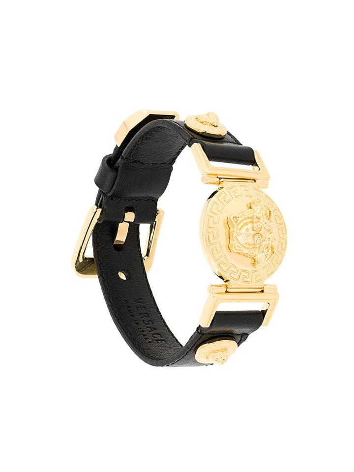 Versace Signature Medusa Bracelet, Men's, Black