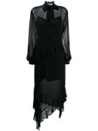 8pm Asymmetric Shirt Dress - Black
