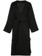 G.v.g.v. Lace-up Belted Coat - Black