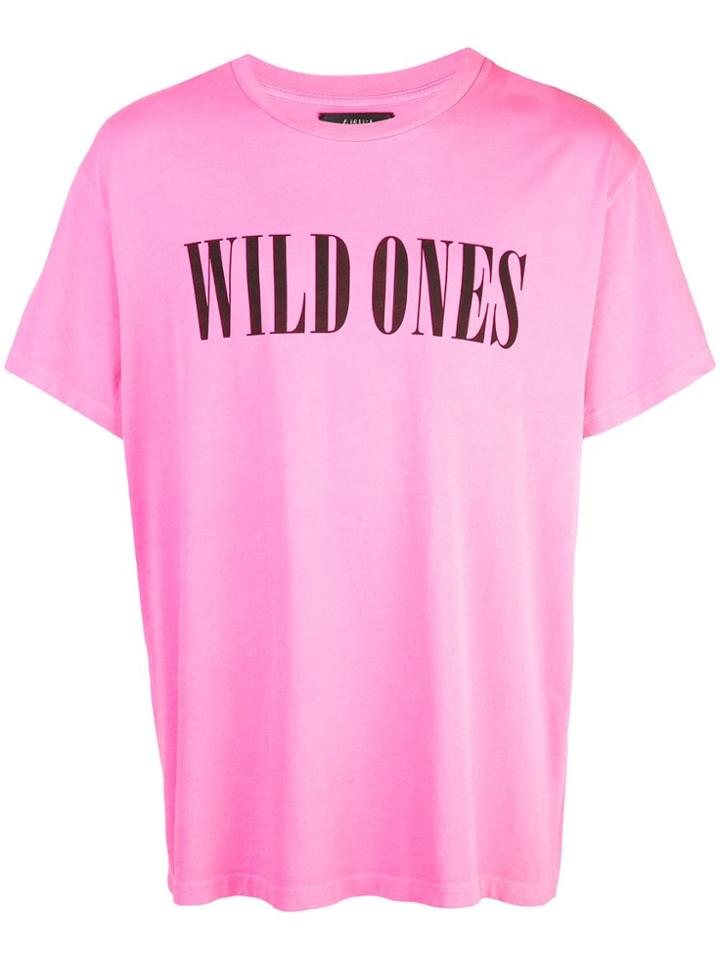 Amiri Graphic Print T-shirt - Pink