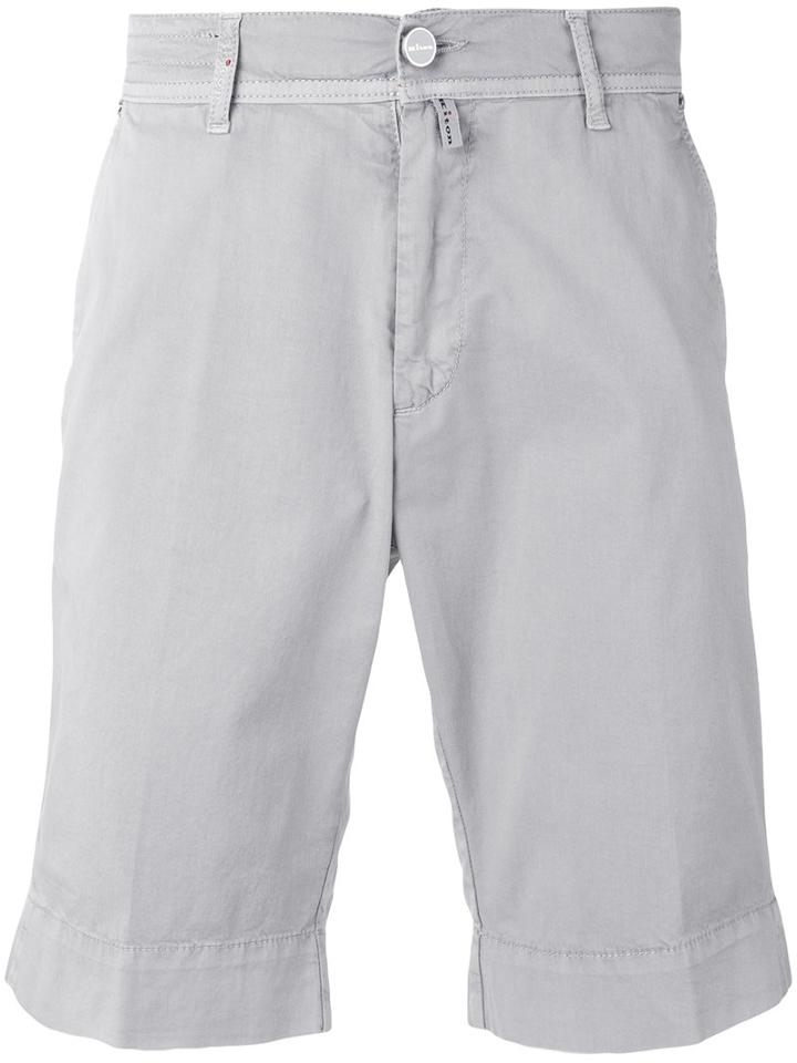 Kiton - Chino Shorts - Men - Cotton/spandex/elastane - 38, Grey, Cotton/spandex/elastane