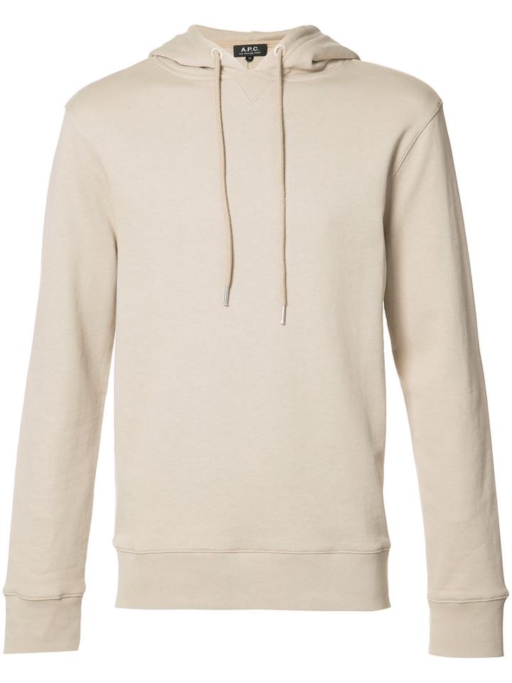 A.p.c. Classic Hoodie, Size: Xxl, Nude/neutrals, Cotton