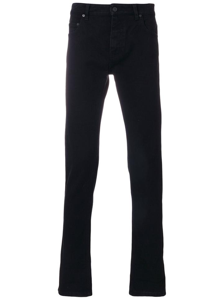Kenzo - Branded Cuff Straight Leg Jeans - Men - Cotton - 31, Black, Cotton