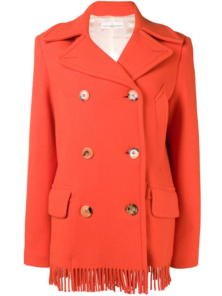 Golden Goose Deluxe Brand Fringed Jacket - Yellow & Orange