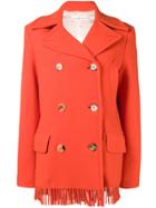 Golden Goose Deluxe Brand Fringed Jacket - Yellow & Orange