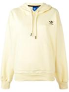 Adidas Logo Embroidered Hoodie, Women's, Size: Medium, Yellow/orange, Cotton/polyester