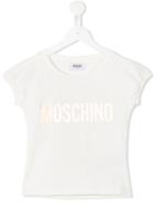 Moschino Kids Logo Print T-shirt, Size: 12 Yrs, White