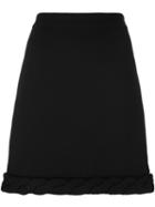 Boutique Moschino Cable Knit Trim Skirt