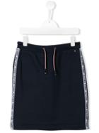 Tommy Hilfiger Junior Teen Cotton Logo Skirt - Blue