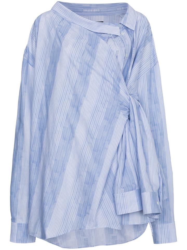 Y / Project Extra Arm Stripe Shirt - Blue