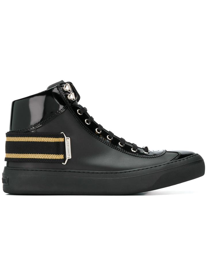 Jimmy Choo Argyle Hi-top Sneakers - Black