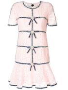 Edward Achour Paris Fitted Laced Dress - Pink