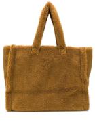 Stand Studio Faux-fur Top-handle Tote - Brown