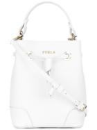 Furla Bucket Cross Body Bag, Women's, White, Calf Leather