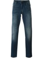 Armani Jeans Straight-leg Jeans, Men's, Size: 36, Blue, Cotton/polyester