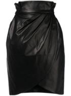Versace Versace - Woman - Nappa Leather Skirt - Black