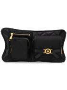 Versace Greca Ribbon Chest Bag - Black
