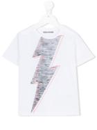 Zadig & Voltaire Kids - Lightning Bolt Print T-shirt - Kids - Cotton - 6 Yrs, Boy's, White