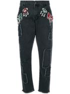 Marco Bologna Embellished Boyfriend Jeans - Black
