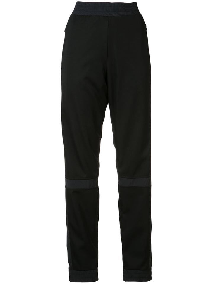 Paco Rabanne - Contrast Panel Track Pants - Women - Nylon/wool - 40, Black, Nylon/wool