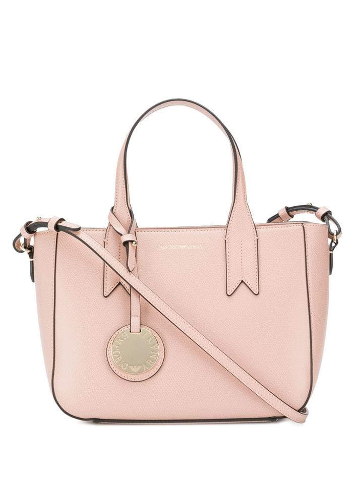 Emporio Armani Pink Leather Shoulder Bag