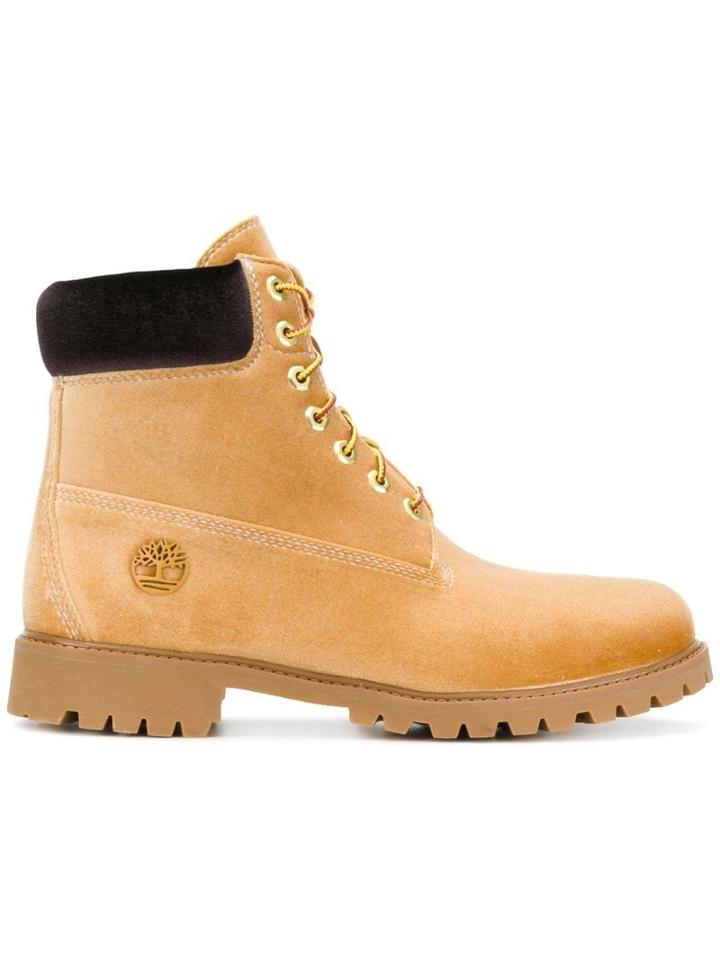 Off-white X Timberland Lace-up Boots - Brown