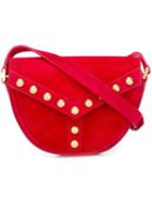 Saint Laurent Small 'y Studs' Satchel, Women's, Red