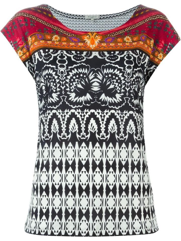 Etro Printed Silk Blouse