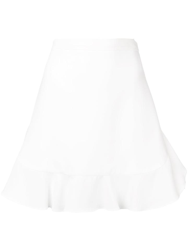 Miu Miu Flared Mini Skirt - White