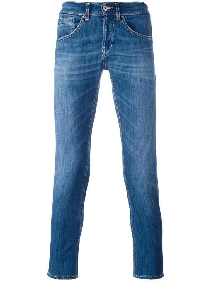 Dondup 'george' Skinny Jeans, Men's, Size: 35, Blue, Cotton/polyester