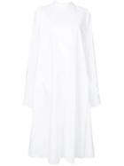 Mm6 Maison Margiela - Long-sleeved Dress - Women - Cotton - 42, White, Cotton