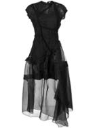 Preen By Thornton Bregazzi Flared Maxi Dress - Black