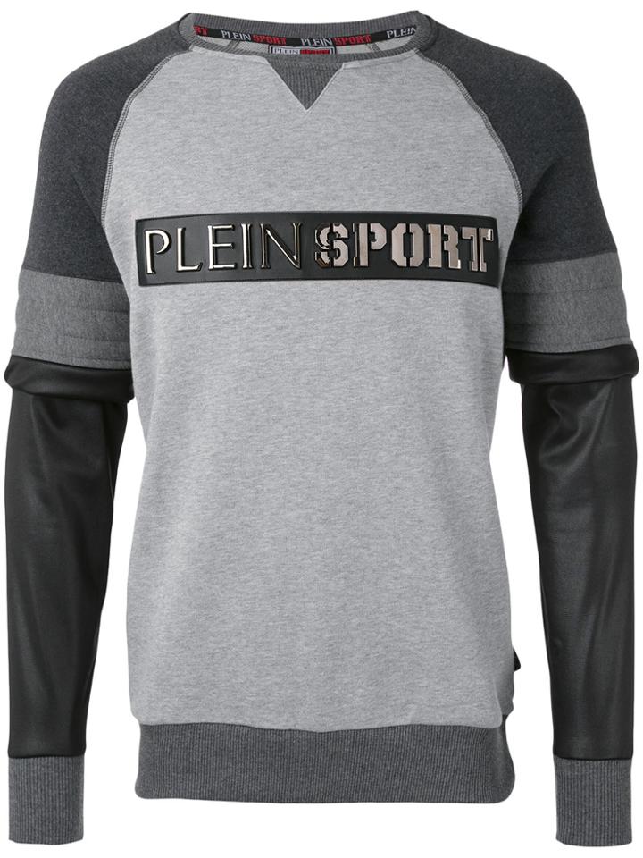 Plein Sport Layered Style Sweatshirt - Grey