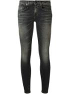 R13 Classic Skinny Jeans, Women's, Size: 27, Black, Cotton/polyester/spandex/elastane